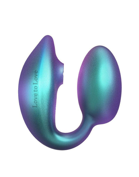 Love to Love - Wonderlover - Luchtdruk Vibrator en G-spot Vibrerend Eitje - Turquoise-Laced-up.nl