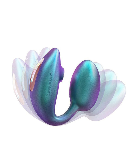 Love to Love - Wonderlover - Luchtdruk Vibrator en G-spot Vibrerend Eitje - Turquoise-Laced-up.nl