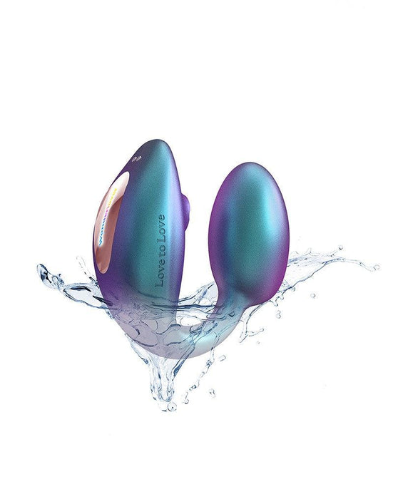 Love to Love - Wonderlover - Luchtdruk Vibrator en G-spot Vibrerend Eitje - Turquoise-Laced-up.nl