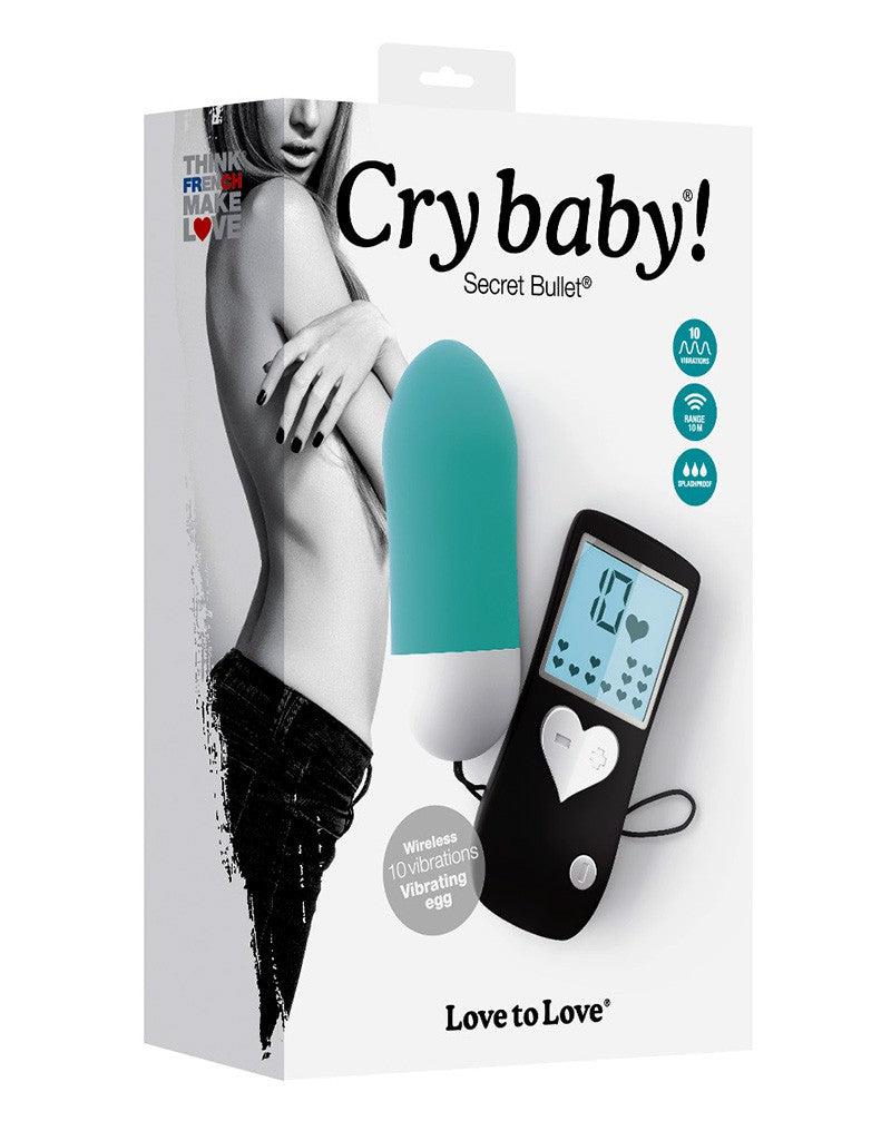 Love to Love - Cry Baby - Vibrerend Eitje Met Afstandsbediening - Turquoise-Laced-up.nl