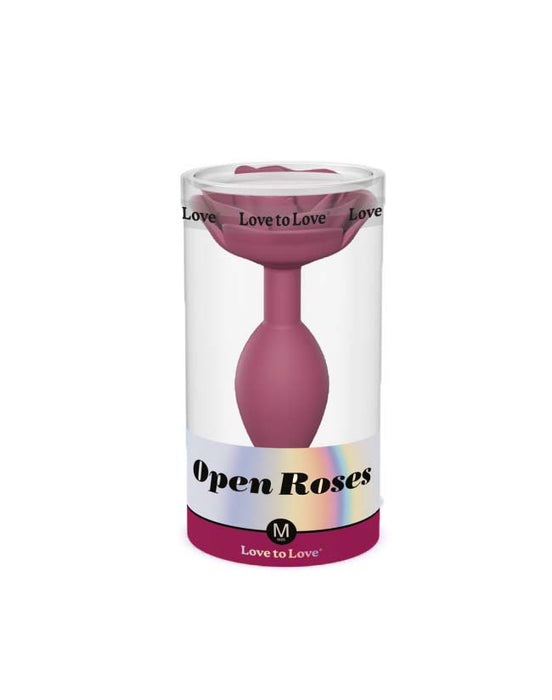 Love to Love - Open Roos Buttplug - Maat M - Rood-Laced-up.nl