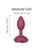 Love to Love - Open Roos Buttplug - Maat M - Rood-Laced-up.nl