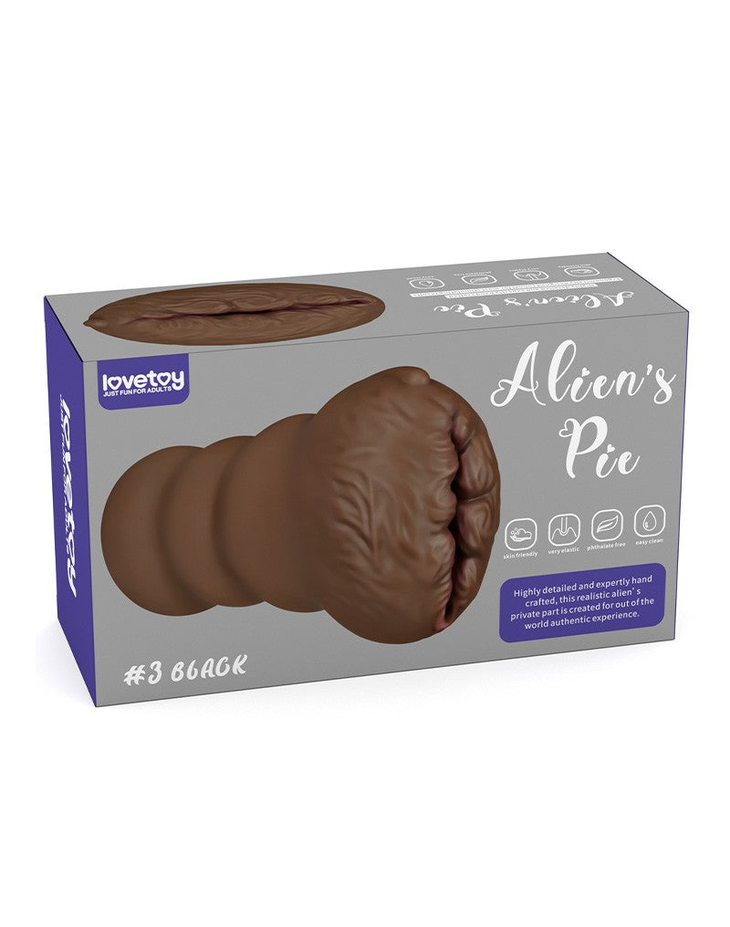 LoveToy - Alien's Pie 3 - Stroker Masturbator - Donkere Huidskleur-Erotiekvoordeel.nl