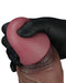 LoveToy - Dubbellaagse Siliconen Dildo XXL - Lengte 31 cm - Diameter 7.6 cm - Bruin-Laced-up.nl