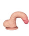 LoveToy - Sliding Skin Dildo - Dubbellaags Dildo - Lengte 19.5 cm - Diameter 3.5 cm - Lichte huidskleur-Laced-up.nl