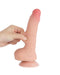 LoveToy - Sliding Skin Dildo - Dubbellaags Dildo - Lengte 19.5 cm - Diameter 3.5 cm - Lichte huidskleur-Laced-up.nl