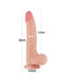 LoveToy - Sliding Skin Dildo - Lengte 20 cm - Diameter 3.8 cm - Lichte Huidskleur-Laced-up.nl