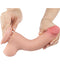 LoveToy - Sliding Skin Dildo - Lengte 20 cm - Diameter 3.9 cm - Lichte Huidskleur-Laced-up.nl