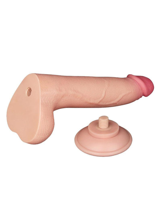 LoveToy - Sliding Skin Dildo - Lengte 20.8 cm - Diameter 4 cm - Lichte Huidskleur-Laced-up.nl