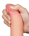 LoveToy - Sliding Skin Dildo - Lengte 20.8 cm - Diameter 4 cm - Lichte Huidskleur-Laced-up.nl