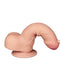 LoveToy - Sliding Skin Dildo - Dubbellaagse Dildo - Lengte 18.3 cm - Diameter 3.5 cm - Lichte Huidskleur-Laced-up.nl