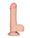 LoveToy - Sliding Skin Dildo - Dubbellaagse Dildo - Lengte 18.3 cm - Diameter 3.5 cm - Lichte Huidskleur-Laced-up.nl