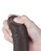 LoveToy - Dildo Met Sliding Skin Technologie - 19,5 cm x Ø 3,5 cm - Bruin-Laced-up.nl