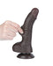 LoveToy - Dildo Met Sliding Skin Technologie - 19,5 cm x Ø 3,5 cm - Bruin-Laced-up.nl
