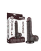 LoveToy - Dildo Met Sliding Skin Technologie - 19,5 cm x Ø 3,7 cm - Zwart-Laced-up.nl