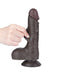 LoveToy - Dildo Met Sliding Skin Technologie - 19,5 cm x Ø 3,7 cm - Zwart-Laced-up.nl