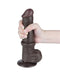 LoveToy - Dildo Met Sliding Skin Technologie - 20,8 cm x Ø 4 cm - Bruin-Laced-up.nl