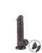 LoveToy - Dildo Met Sliding Skin Technologie - 20,8 cm x Ø 4 cm - Bruin-Laced-up.nl