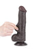LoveToy - Dildo Met Sliding Skin Technologie - 20,8 cm x Ø 4 cm - Bruin-Laced-up.nl