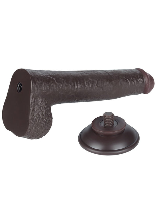 LoveToy - Dildo Met Sliding Skin Technologie - 22 cm x Ø 3,7 cm - Bruin-Laced-up.nl