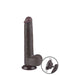 LoveToy - Dildo Met Sliding Skin Technologie - 22 cm x Ø 3,7 cm - Bruin-Laced-up.nl