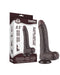 LoveToy - Dildo Met Sliding Skin Technologie - 22 cm x Ø 4,3 cm - Bruin-Laced-up.nl