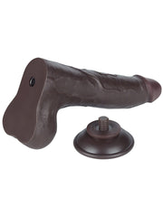 LoveToy - Dildo Met Sliding Skin Technologie - 22 cm x Ø 4,3 cm - Bruin-Laced-up.nl