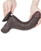 LoveToy - Dildo Met Sliding Skin Technologie - 22 cm x Ø 4,3 cm - Bruin-Laced-up.nl