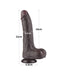 LoveToy - Dildo Met Sliding Skin Technologie - 22 cm x Ø 4,3 cm - Bruin-Laced-up.nl