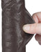 LoveToy - Dildo Met Sliding Skin Technologie - 24 cm x Ø 4,3 cm - Bruin-Laced-up.nl