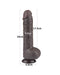 LoveToy - Dildo Met Sliding Skin Technologie - 24 cm x Ø 4,3 cm - Bruin-Laced-up.nl