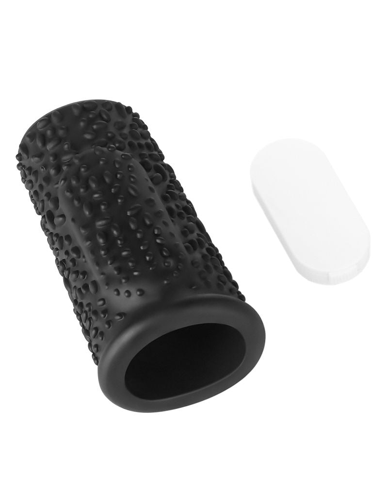 LoveToy - Drip Knights Ring - Vibrerende Penis Sleeve - Ø 3,7 cm - Zwart-Erotiekvoordeel.nl