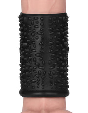 LoveToy - Drip Knights Ring - Vibrerende Penis Sleeve - Ø 3,7 cm - Zwart-Erotiekvoordeel.nl