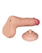 LoveToy - Dubbellaags Dildo - Glijdende Huid Dildo - Lengte 19.5 cm - Diameter 3.7 cm - Lichte Huidskleur-Laced-up.nl