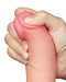 LoveToy - Dubbellaags Dildo - Glijdende Huid Dildo - Lengte 19.5 cm - Diameter 3.7 cm - Lichte Huidskleur-Laced-up.nl