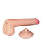 LoveToy - Dubbellaags Dildo - Glijdende Huid Dildo - Lengte 22 cm - Diameter Ø 3.7 cm - Lichte Huidskleur-Laced-up.nl