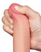 LoveToy - Dubbellaags Dildo - Glijdende Huid Dildo - Lengte 22 cm - Diameter Ø 3.7 cm - Lichte Huidskleur-Laced-up.nl