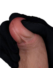 LoveToy - Dubbellaags Siliconen Dildo - 22 cm x Ø 4,2 cm - Bruin-Laced-up.nl