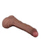LoveToy - Dubbellaags Siliconen Dildo - 22 cm x Ø 4,2 cm - Bruin-Laced-up.nl
