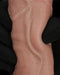 LoveToy - Dubbellaags Siliconen Dildo - 23,5 cm x Ø 4,3 cm - Bruin-Laced-up.nl