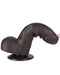 LoveToy - Dubbellaags Sliding Skin Dildo - 18,3 cm x Ø 3,5 cm - Bruin-Laced-up.nl