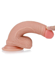 LoveToy - Dubbellaagse Dildo - 18 cm - Lichte Huidskleur-Erotiekvoordeel.nl