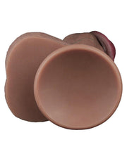 LoveToy - Gode en silicone double couche XXL - Longueur 28 cm - Diamètre 7,4 cm - Bruin-Laced-up.nl