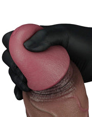 LoveToy - Dubbellaagse Siliconen Dildo XXL - Lengte 31 cm - Diameter 7.6 cm - Bruin-Erotiekvoordeel.nl