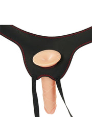 LoveToy - Easy Strap-on Set Met Dildo - 19 cm - Lichte Huidskleur-Erotiekvoordeel.nl