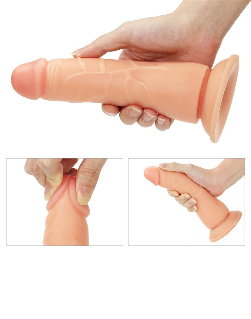 LoveToy - Easy Strap-on Set Met Dildo - 19 cm - Lichte Huidskleur-Erotiekvoordeel.nl