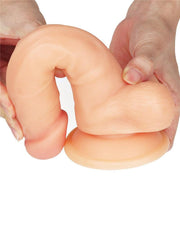 LoveToy - Easy Strap-on Set Met Dildo - 19 cm Met Balzak - Lichte Huidskleur-Erotiekvoordeel.nl