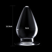 LoveToy - Flawless - Transparante Buttplug - 11.5 x 6 cm-Erotiekvoordeel.nl