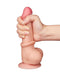 LoveToy - Glijdende Huid Dildo - Dubbellaags Dildo - Lengte 19.5 cm - Diameter 3.6 cm - Lichte huidskleur-Laced-up.nl