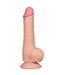 LoveToy - Glijdende Huid Dildo - Dubbellaags Dildo - Lengte 19.5 cm - Diameter 3.6 cm - Lichte huidskleur-Laced-up.nl